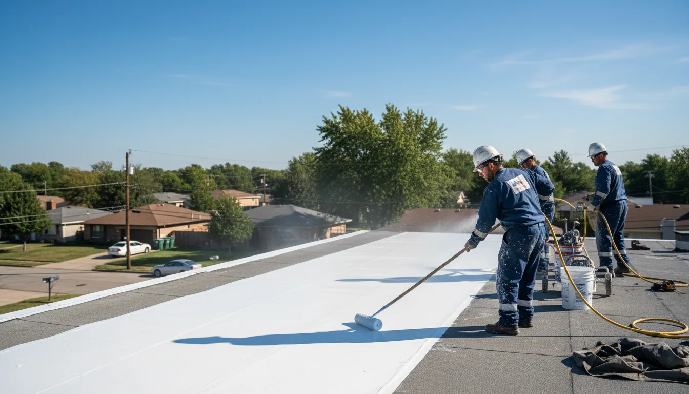 Commercial roof coating in Bowden, WV near me